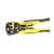 5 in 1 wire stripper, crimper, cutter, and terminal crimper, yellow and black, for electrical work