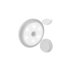 Lampka LED z czujnikiem ruchu i taśmą klejącą, 0,5W, 50lm, 8x8x2,5cm - Lampa z czujnikiem ruchu