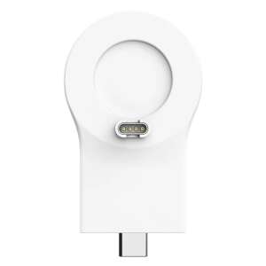 Nillkin Power Charger pro Garmin Watch fehér, hátulnézet, USB-C csatlakozóval - Nillkin