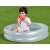 Bestway Splash & Play labdás pancsoló medence, felfújható medence színes labdákkal kisgyermekeknek, gyermek játszik a medencében
