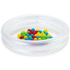 Bestway kék gyerek medence műanyag labdákkal 91 x 20 cm 60323734 Gyerekmedencék & Pancsolók