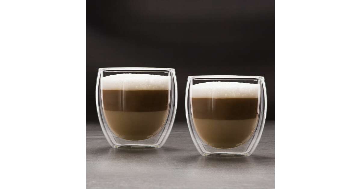 Family Glas doppelwandig Cappuccino 250 ml 2 Stück 57176J | Tassen, Gläser & Becher