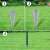 vidaXL Euro Fence zöld acélkerítés telepítési útmutató, 1. lépés: helyezze be a cöveket a földbe, 2. lépés: kalapálja be a cöveket a földbe, 3. lépés: rögzítse a kerítésoszlopot a cövekhez