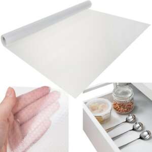Ruhhy anti-slip drawer liner, clear, 300x50cm, roll and drawer usage example - Kitchen Utensils & Gadget