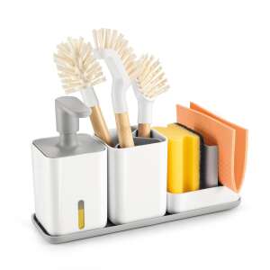 PURO Spülmittel-Set mit Spender, Schwammhalter und Bürstenhalter - Küchenvorratsregale