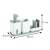 PURO Dishwashing Set with Soap Dispenser, Sponge Holder, and Brush Holder - Dimensions