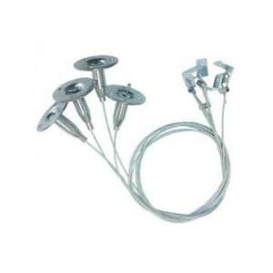 V-TAC LED panel függesztő szett, mennyezeti lámpa függesztő szett, 4x kábeles függesztő szett, mennyezeti lámpa akasztó szett - V-TAC