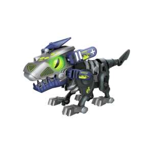 Silverlit Biopod InMotion Battle Dino, Roboter-Dinosaurierspielzeug, baue deinen eigenen Dinosaurier, Lichter und Geräusche, geht und bewegt sich, grüne Augen, blaue und silberne Farbe - Silverlit Interaktive Kinderspiele