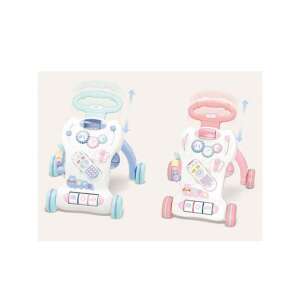 Youleen Baby Walker mit Aktivitätszentrum, in blau und rosa - Babywalker, Lauflernhilfen und Entwicklungsspiele für Kleinkinder