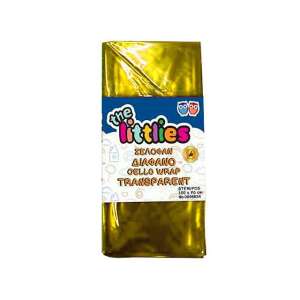 The Littlies folie de celofan, transparentă, galbenă, 100 x 70 cm - Ambalaje cadouri