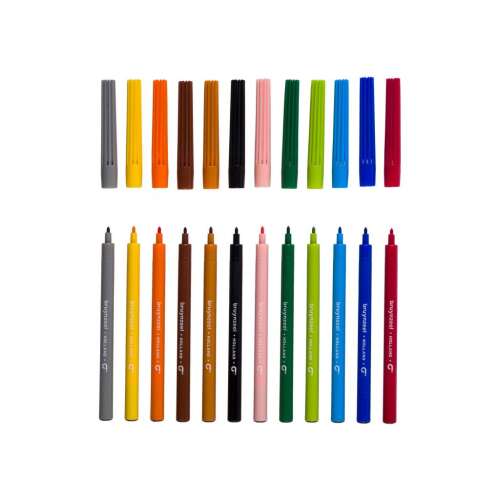 Bruynzeel Kids 12 darabos filctoll készlet - Válogatott színek gyerekeknek