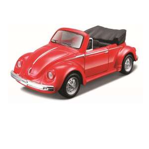 Maisto Volkswagen Beetle Cabrio Mașină de Jucărie din Metal, Roșu - Nonbrand Maşinuţe