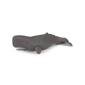 Papo Sperm Whale figure, grey, realistic, hand-painted, open mouth, 26cm long - Papo Figure