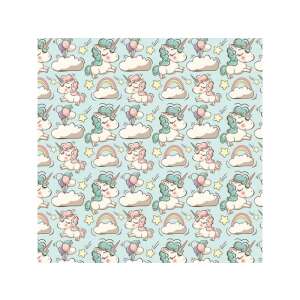 Hârtie de împachetat pastelată cu unicorn 100x70cm, hârtie de împachetat cadouri drăguță pentru fete - Ambalaje cadouri