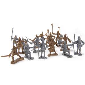 Plastic toy soldiers, medieval knights, army figures, 60 pieces - Figure