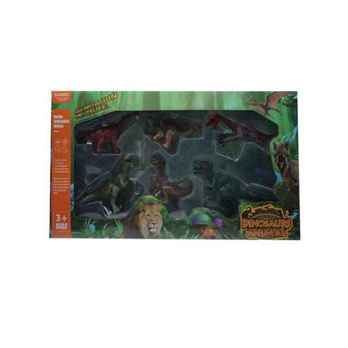 Dino World 6 db-os dinoszaurusz szett csomagolásban - Figura