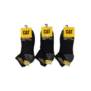CAT ZCM0508 3-pack rövid munkazokni Caterpillar unisex zokni fekete 39-42-es méretben 85651112 Férfi zoknik