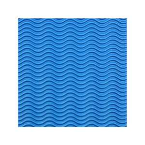 Blaues Wellpappeblatt, 50x70cm, für Basteln und Dekoration - Unipap