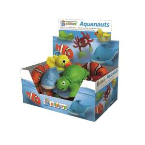Aquanauts Badetiere, eine Auswahl an Meeresbewohnern, darunter eine Schildkröte, ein Krabbe, ein Fisch und ein Delfin, in einer Box - Tauchen
