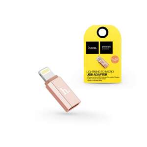 HOCO Lightning Micro USB adapter, rózsaarany - Hoco