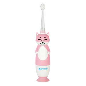 Oromed Sonic Electric Toothbrush for Kids 0-3 Years Old, Pink, with fox design - Mouth shower and Electric toothbrush
