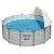 Bestway Steel Pro MAX pool with sunshade, grey stone design