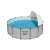 Bestway Steel Pro MAX Pool überirdisch mit beigefarbenen Baldachin