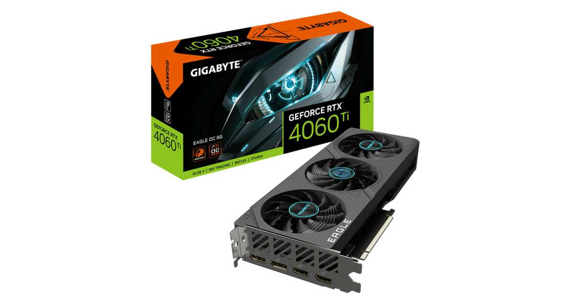 Gigabyte GeForce RTX 4060 Ti EAGLE OC 8G - graphics card - GeForce 