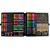 XXL GIGA 288-piece art set with colored pencils, crayons, markers, and watercolor paints in a storage case