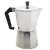 Aluminum coffee maker, 9 cup capacity, with black handle
