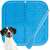 Purlov Anti-stressz szőnyeg / kutyatálca, blue silicone mat with a spatula and dog