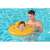 Baba sárga Bestway Swim Safe Baby Seat felfújható gyűrűben a medencében