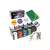 Set complet de poker Texas Hold'em cu jetoane, cărți, masă și cutie metalică.