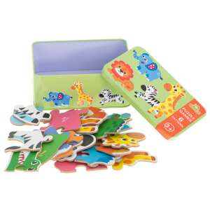 Safari životinjska slagalica u metalnoj kutiji - 25 kom 80767657 - Puzzle