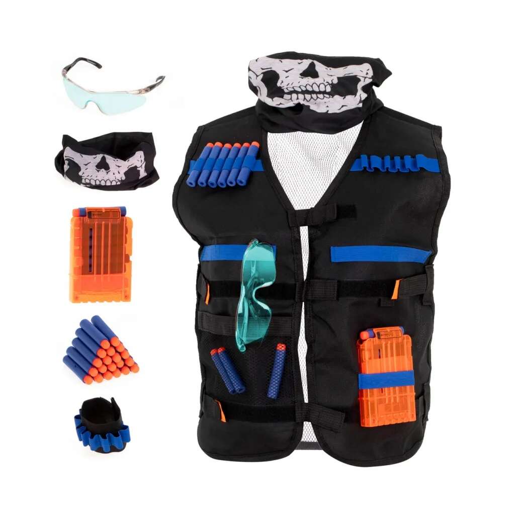 Ikonka Taktikai mellény, NERF kilövő készlettel, kiegészítőkkel