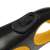 Close-up of the Purlov retractable dog leash handle with the brake button