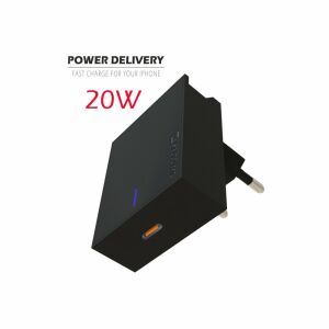 Ładowarka sieciowa Swissten 20W Power Delivery do iPhone, adapter szybkiego ładowania - Karta sieciowa