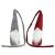 Pair of Christmas gnomes, grey and red, festive decoration