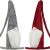 Close-up of Christmas gnomes, grey and red, set of two