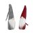 Standing Christmas gnomes, grey and red, holiday decor