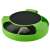 Rotating mouse toy for cats, green and black interactive cat toy