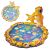 Inflatable kiddie pool and splash pad with sea animal design