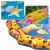 Close-up of inflatable splash pad with sea creature details