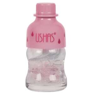 Ushas Glossy Lip Oil, 03, Shiny Lip Balm with Glitter, Pink Bottle - Lip care