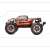 Spirit 1:16 scale 4WD RC Monster Truck, side view, red and black