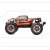 Spirit 1:16 scale 4WD RC Monster Truck, side view, red and black