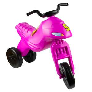 Pink ROBENTOYS pedal-less motorbike, front view - Kids' Motorcycle