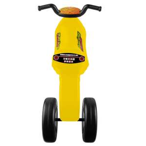 Yellow ROBENTOYS pedal-less motorcycle for kids, front view - Kids' Motorcycle