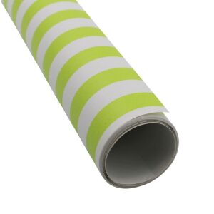 Graphic Electric White-Green Striped Paper Gift Wrap 131507517 - Art & Craft