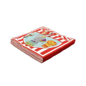 Circus themed party napkins, 16 pack, 33cm - Napkin